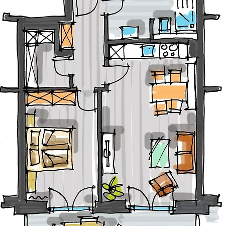 2-raum-ferienwohnung Mit Meerblick * Busum