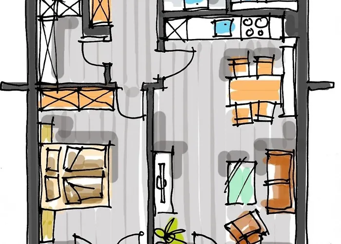 2-raum-ferienwohnung Mit Meerblick * Büsum